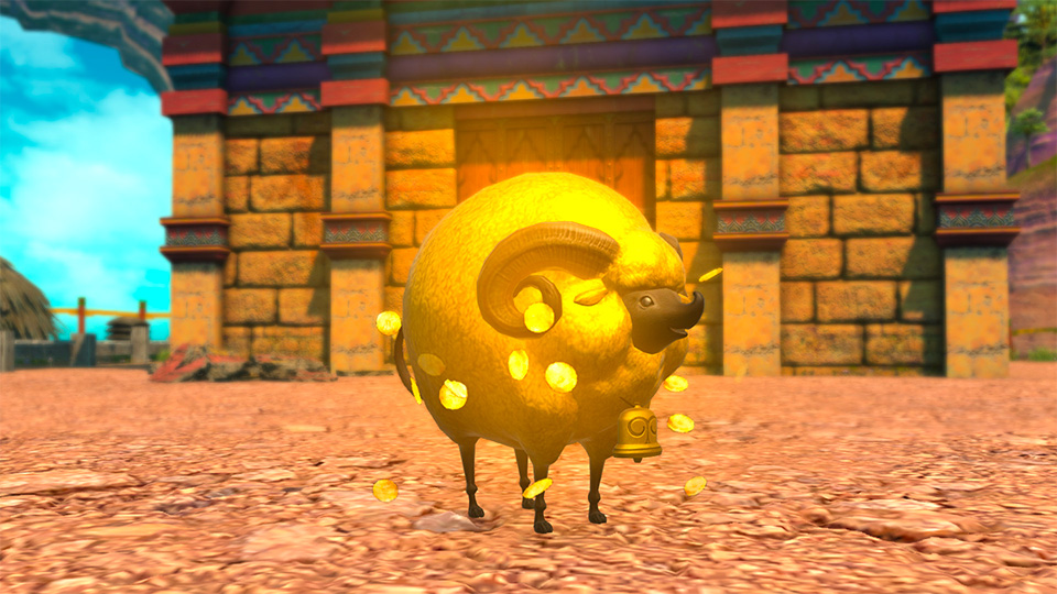 A golden sheep